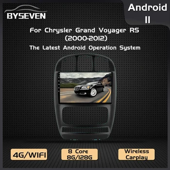 BySeven Android 11 Авторадио За Dodge Caravan 4 Chrysler Grand Voyager RS 2000-2012 Автомобилен Мултимедиен Плейър GPS Навигация IPS