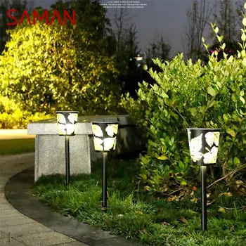 Улично осветително SAMAN за косене на Creative Solar Водоустойчива IP65 led модерен градински лампа за дома