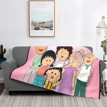 Chibi Маруко Чан, Сакура Кеко одеяла кадифе пролет/есен анимация каре мек хвърли Одеало за дома открито парче от килим 