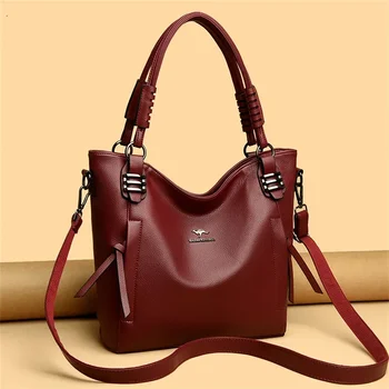 Луксозна дамска чанта-тоут през рамо, реколта чанти, висококачествена дизайнерска чанта-месинджър през рамо голям капацитет, ръчна чанта за ръце.