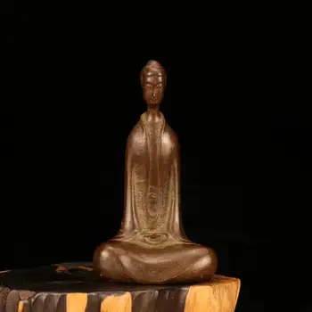 Китайски Невидим Буда от Червена Мед, Будизъм, Просветление, Буда Статуя, Мислител, Модерно Изкуство, Ретро Творческа Фигура, Скулптура