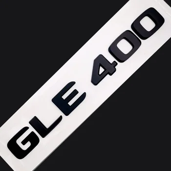 Оригинален размер 1: 1 Емблема на задната опашка на превозното средство надпис с номера на Стикер на колата за Mercedes Benz GLE 400 GLE400 Хром Сребристо/черен мат