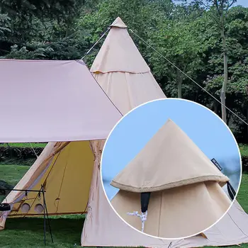 Нов Комплект капаци за свързване на външната палатка Съединител за навес, Аксесоари за къмпинг Триъгълна Водоустойчив капак