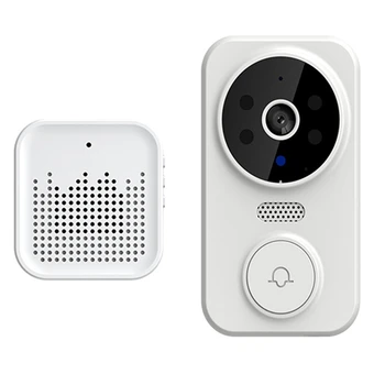 Видео домофон Интелигентен звънец Безжичен отдалечен Интелигентен видео домофон визуален звънец 2,4 Ghz WiFi звънец