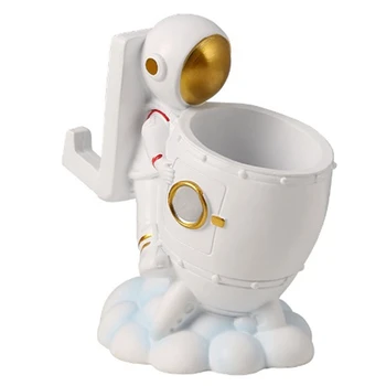Писалка притежател Астронавти, поставка за чаши за моливи Астронавти, фигурки Астронавти, за декорация, подарък за детска стая, декорация на масата, за да любител на космоса
