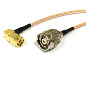 Нов Модем удължителен кабел SMA Plug Под Прав Ъгъл Към Штекерному Конектора RP-TNC RG316 15 см 6 инча Адаптер RF Pigtail