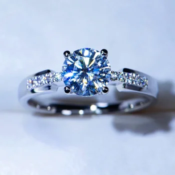 Нови дизайнерски годежни пръстени, пръстени за жени с кубическим цирконием AAA, прости и класически бижута за вечна годеж