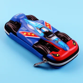 Супер готин 3D състезателни коли, пеналы, водоустойчив ЕВА, висококачествен държач за молив, Подарък за момче, Студентски Канцеларски материали