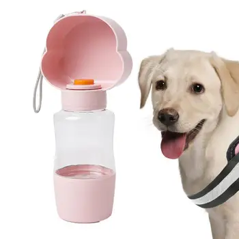 Бутилка За Вода За Кучета 400 МЛ Запечатани Външна Пиенето С Контейнер За Хранене Аксесоари за Домашни Любимци За Хранене на Кучета За Пътуване