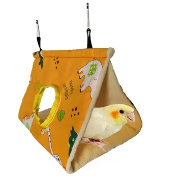 1 бр. домашни птици-папагал Триъгълна подвесная пещера, топло хамак, спално гнездо с дупка за излюпването на пилета