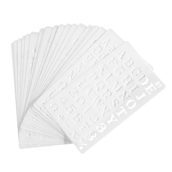 20Pack писмо и брой шаблони, азбука шаблони за многократна употреба списанието съдържа шаблони за деца фигура