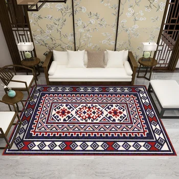 CC0880-517.5-Голям Плюшено килим за декориране на хол, Мека, с завязками
