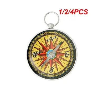 Метална висулка-компас, художествен компас, стъклен купол, бронзова подвесная обтегач, компас, градинска окачване за жени/мъже