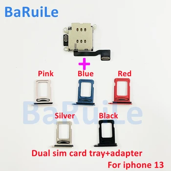 BaRuiLe 1 комплект Устройства За Четене на Две SIM-карти Гъвкав Кабел + Слот За Притежателя на Тавата За SIM-карти, Резервни Части За iPhone 13 Pro Max