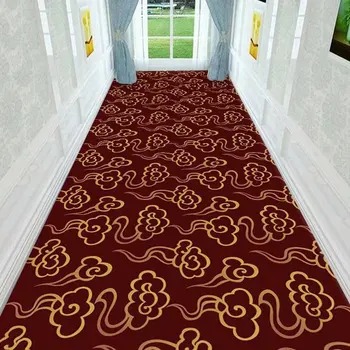 Килим за коридор в китайския европейски стил, домашен проход, веранда, прикроватное юрган за спалня, килими за декориране на спалня, Постелки за спални
