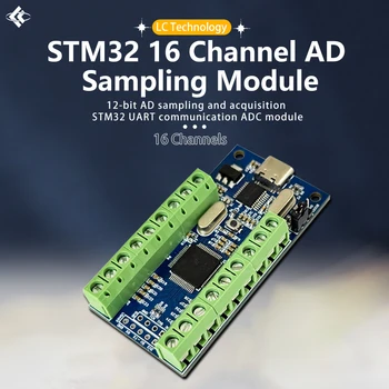 USB Интерфейс 16 Канала 12-битов Данни за вземане на проби AD За събиране на данни STM32 UART Комуникационен Модул ADC