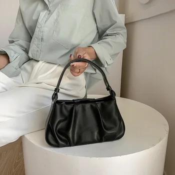 Дамски мътна чанта, филцови чанта под мишниците, модни реколта чанта, дамски леки чанти през рамо, ежедневна дамска чанта, дамски подарък, нестандартен 2024 г.