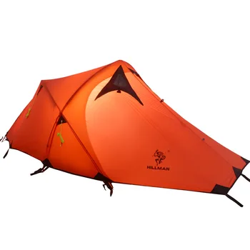 20D Силиконово покритие 2-местна водоустойчив Сверхлегкая Двупластова палатка за нощуване на открито