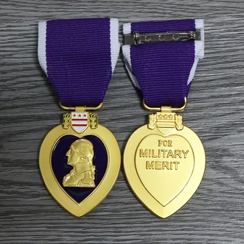 Медал на честта на армията на САЩ Лилаво Емблемата на Purple Heart