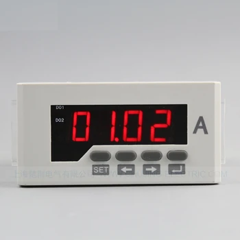 DC 0-5A монофазен амперметър за постоянен ток, с дигитален дисплей, функция аларма RS485, измерител на електрически панел връзка