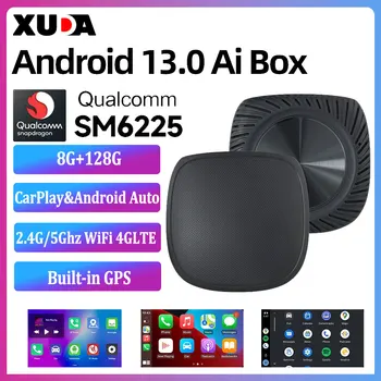 XUDA Android 13.0 QCM6225 Безжичен CarPlay Android Auto Support Мини Адаптер Nexflix YT С Кабелен Carplay За Nissan, Volvo Audi