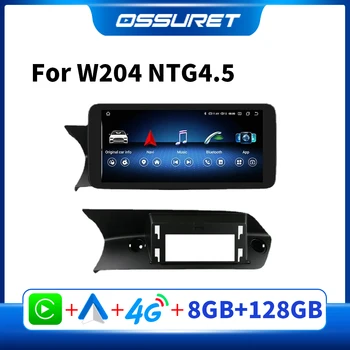 Авто радиоплеер Android за Mercedes Benz C-Class W204 S204 2011-2014 NTG4.5 Автомобилен Мултимедиен GPS-екран Carplay 7862 2din Аудио