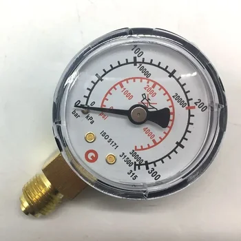 Намаляване на valve GCE специален манометър 315 бар специален разходомер 45Л / мин1 / 4npt бразда двойно отброяване
