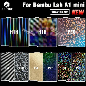 За Bambulab A1, Mini Канава Лист Pei 180*180 Монтажна Плоча Двустранен Принтер От Въглеродна Пружинна Стомана 3D Принтер За Bambu