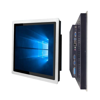 18,5 15,6 13,3-Инчов-Вградени Индустриален Компютър Mini Tablet PC Panel All in One с Капацитивен Сензорен Екран за Win10 Pro