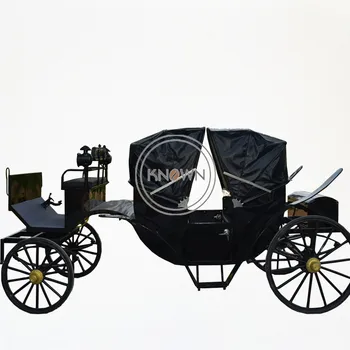 2023 Двухрядная електрическа карета за транспортиране на коне за сватбена фотография, Екскурзионна карета, ремарке за кралски теглени от коне на автомобили