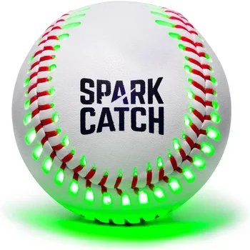 Бейзбол с подсветка SPARK УЛОВ, бейзбол с осветени, подходящи за момчета, момичета и възрастни, официален размер и тегло бейзбол
