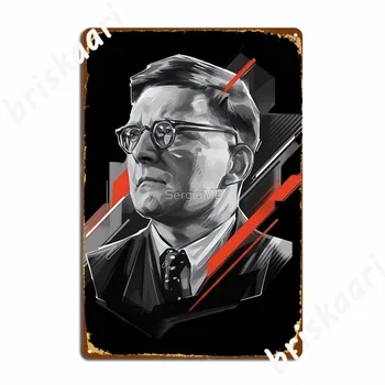 Дмитрий Шостакович, Известен Композитор на Метални Табели Кино Garage Club Bar персонализирани Стикери Тенекеджия табели, Плакати