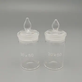 Стъклена бутилка за претегляне, Прозрачна, Лабораторни съдове, ниско / високо тип, запечатани бутилка, бутилка с относително тегло за учебната лаборатория
