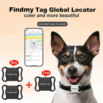 Умен водоустойчив GPS локатор за домашни любимци, мини GPS тракер, защита от загуба, Bluetooth-локатор, който проследява нашийник за определяне на местоположението на котки, кучета