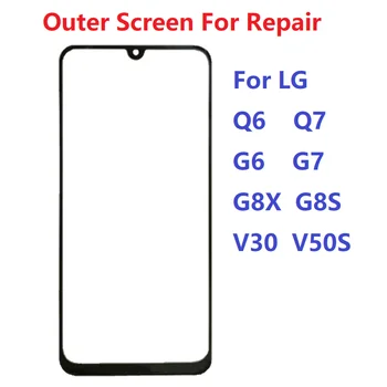 Външен Екран За LG Q6 Q7 G6 G7 G8S G8X V30 V50S ThinQ Размерът на тъчпада LCD Дисплей със Стъклен Капак Ремонт, Смяна на Части
