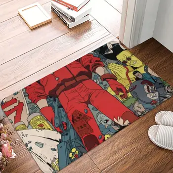Нескользящий мат Manga Акира за вана, подложка за спални, уличен килим, начало декор с чертеж