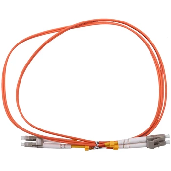 3шт Свързващ кабел с дължина 1 м Дуплекс мулти-режим LC-LC От КТ КЪМ КТ оптичен Пач Кабел