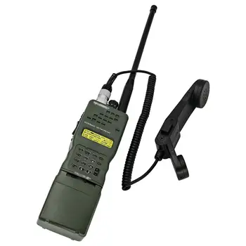 Тактически Кобур-радиостанция PRC 152 Harris, Военен модел Уоки-Токи за Baofeng Radio + Ръчен Високоговорител H250 Micropho 6 Pin Пр