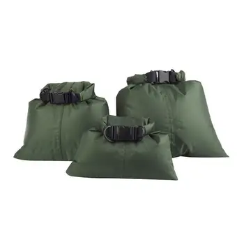 2/3 комплект водоустойчива чанта 3 размери за къмпинг рафтинг каране на каяк армейского зелен цвят
