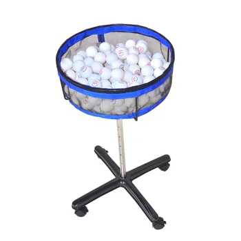 Колектор за тренировки по тенис на маса кош за съхранение на няколко топки с поставка Передвижное преносимо оборудване за избор на топки за пинг-понг