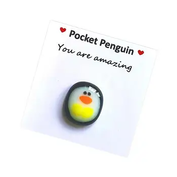 2022 Нов Малък джобен Пингвин, обнимающий Мини-домашен любимец, Джобен Обнимающий украса под формата на пингвин, Специални Промоционални подаръци за пингвини за рожден Ден