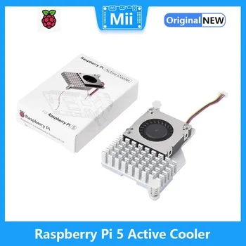 Официален радиатор активен охладител Raspberry Pi 5 с вентилатор