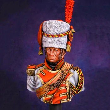 Войник от смола 1/10 модел бюст на древен войн-офицер В Разглобено Формата на Неокрашенный Комплект за монтаж на Фигури