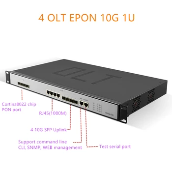 EPON OLT 1.25 G възходящ канал 10G 4 порта E04 1U EPON OLT 4 порта за троен възпроизвеждане на olt epon 4 pon 1.25 G SFP порта PX20+ PX20++ PX20 +++