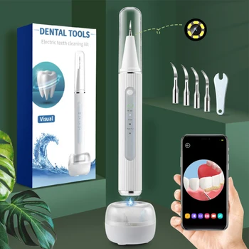 Визуален електрически ултразвукова стоматологичен скалер с камера За отстраняване на зъбен камък в устата, за пречистване на петна по зъбите, избелване на зъбите, устната кухина