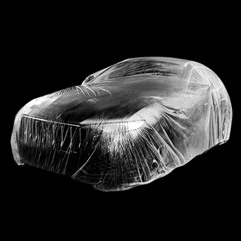 Универсален Калъф L Car спорт ютилити превозно средство За Гараж От Дъжд И Прах Прозрачен Еднократна Водоустойчив, Прахоустойчив, Прозрачна Пластмаса