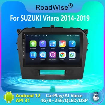 Автомобилно радио Roadwise 8 + 256 Android 12 За Suzuki Vitara 4 2014-2019 Мултимедия Carplay 4G Wifi GPS 2DIN DVD DSP Авторадио Стерео